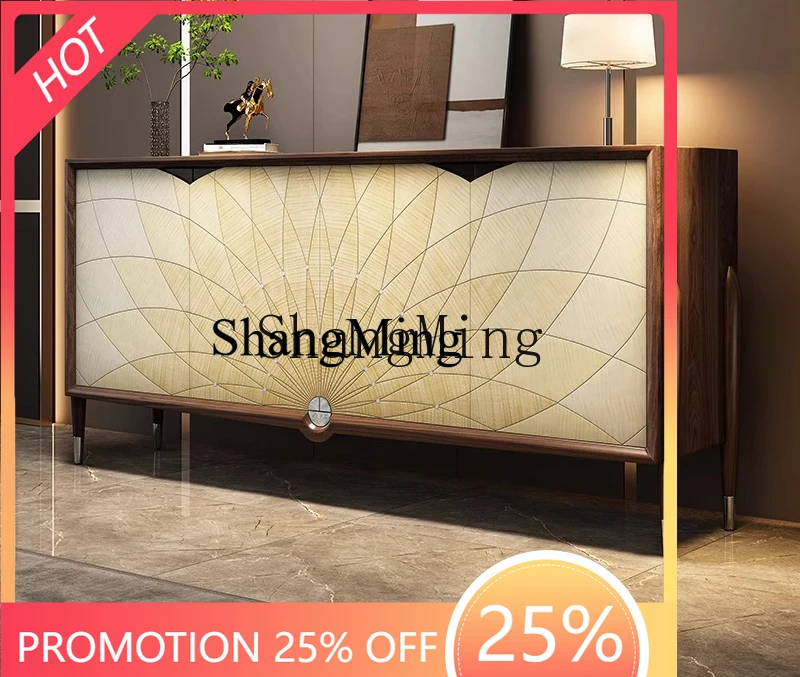 

CL Деревянный шкаф для прихожей, современный сервант, вилла, большой плоский пол, декоративный шкаф для хранения в гостиной