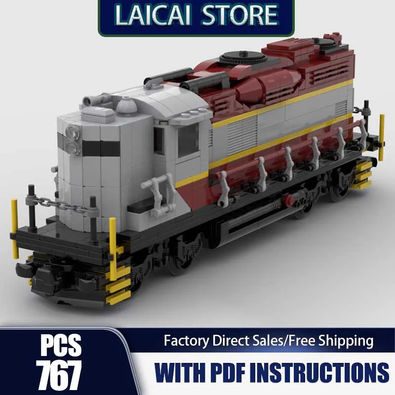 

Railway Train Model Moc Building Bricks Canadian Pacific GP9 7 Wide Model Technology Blocks Gift Christmas Toys DIY Assembly