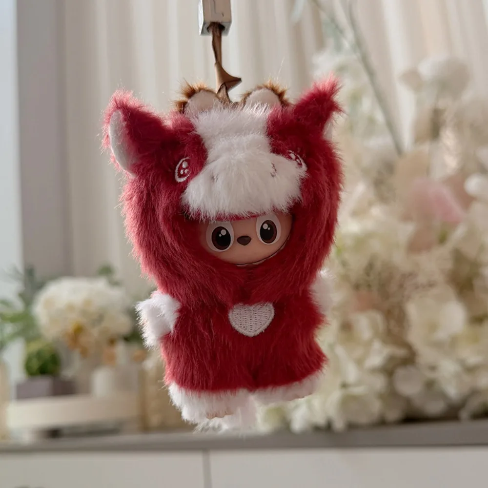 Ubranka Labubu V4 - Urocze ubrania z motywem zwierzęcym dla Mini Labubu 4.0, ręcznie robione stroje, akcesoria dla lalek, edycja limitowana