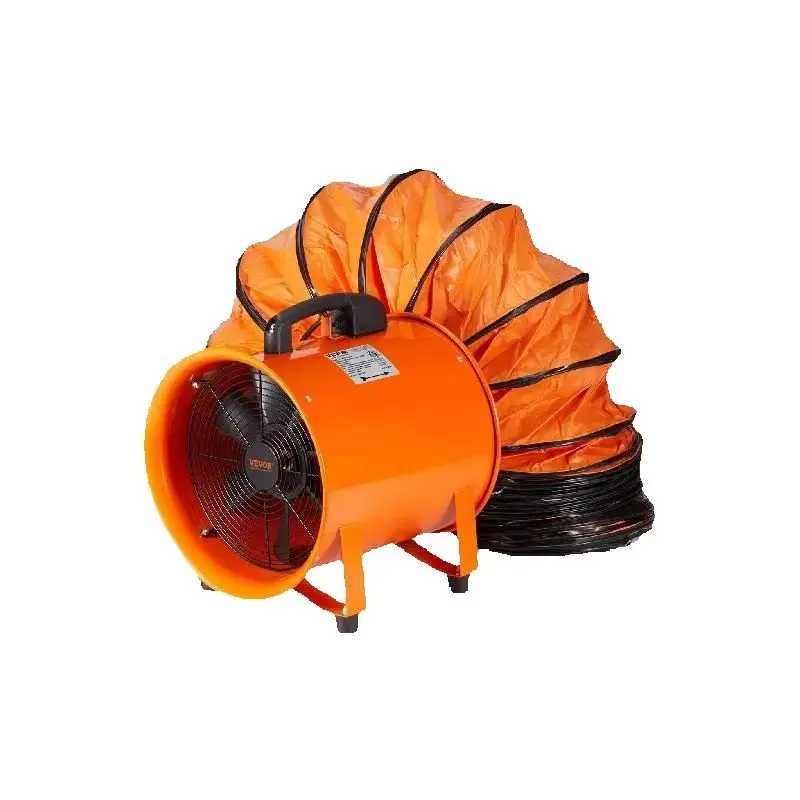 

SucceBuy 8 inch Exhaust Fan Industrial Ventilation Fan with 10M/5M PVC Duct Hose 145W Portable Extractor Blower for Warehouse Home