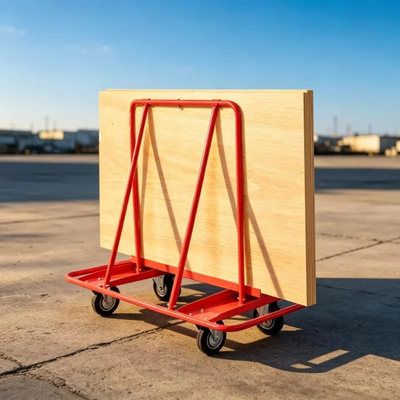 Manual Panel Transport Trolley Drywall Glass Wood Moving Cart Construction Decoration Hand Dolly Durable Transport Equipment