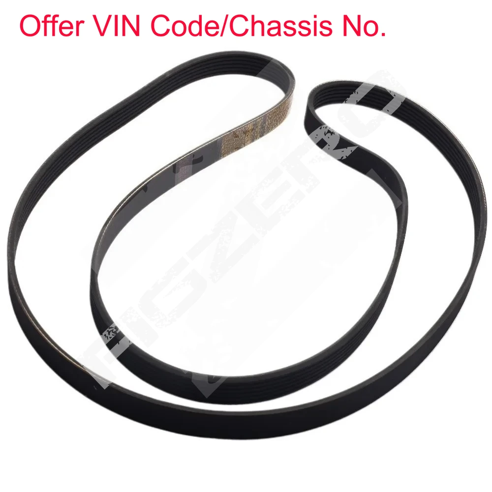 6719970192 6PK1980 Brand New Genuine Engine Serpentine V Belt for Ssangyong Actyon Rexton W Korando Rodius 1pc Black - view 6
