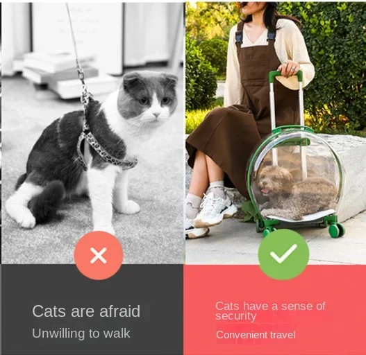 NEW Pets Trolley Case Carry Cart Outdoor Breathable Backpack for Pet Travel Portable Dog Bag Outdoor Travel Carrier Pets