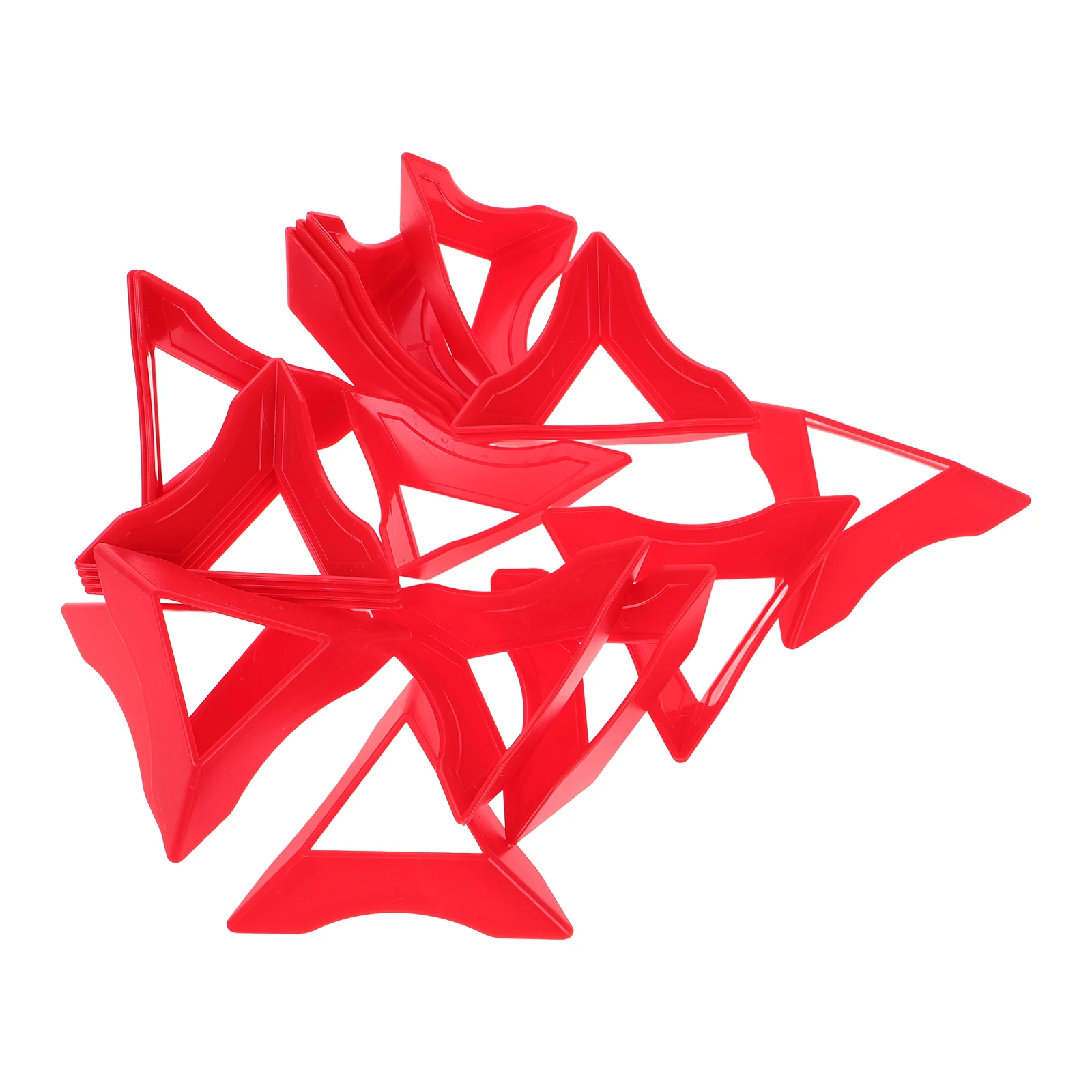 20 個スタンドカラフルな三角形ベースディスプレイホルダーパズルキューブ用安定したサポートマルチアングル調整可能なポータブル