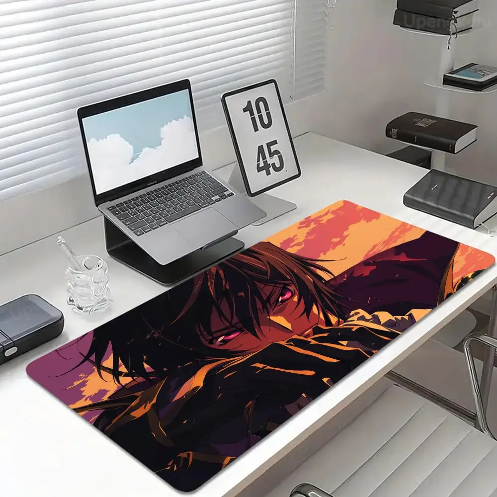 C_code G_geass Mouse Pad 1200x600 Rubber Computer Table Mat  Anime Mouse Pad Desk Protector 4mm Super Big Large Gaming Desk Mat