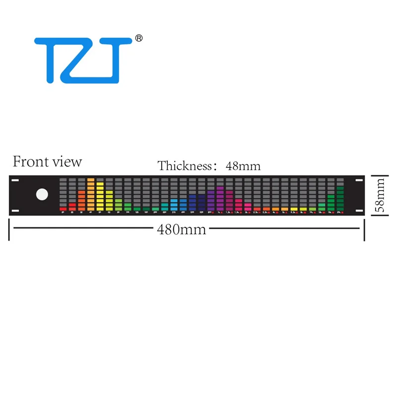 Tzt 31-band Music Spectrum Display 15-band Digital Equalizer พร้อมรีโมทสำหรับประสิทธิภาพ KTV เวทีบ้าน