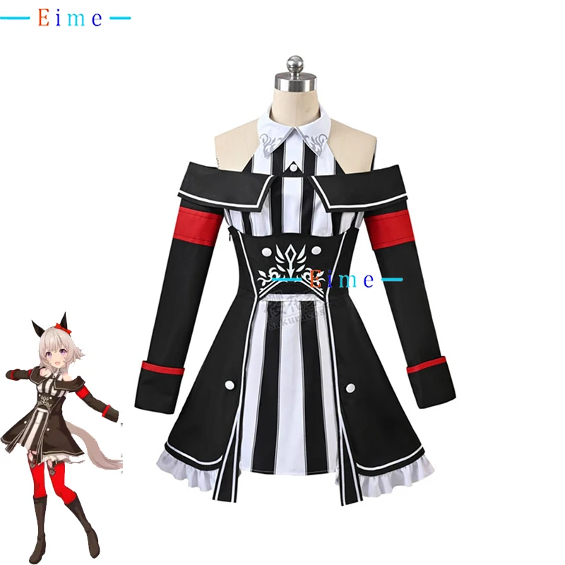 Game Pretty Derby Curren Chan Cosplay Costume Women Cute Party Dress Suit Halloween Carnival Uniform Anime Clothing Custom Made
