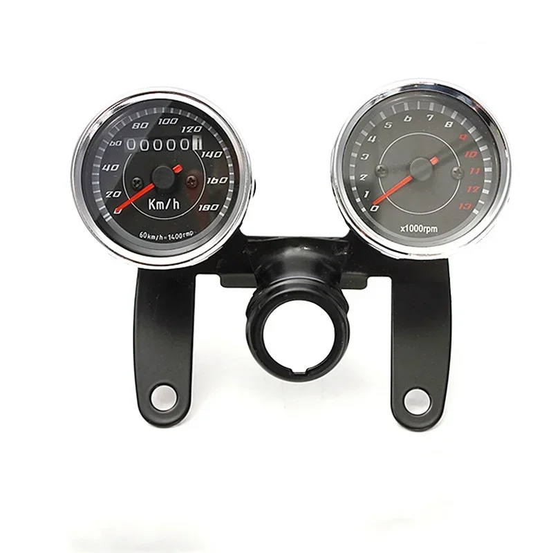 

Motorcycle Retro Small Instrument Dual Mileage Suitable for Little Monkey Modified Odometer/tachometer Bracket Set