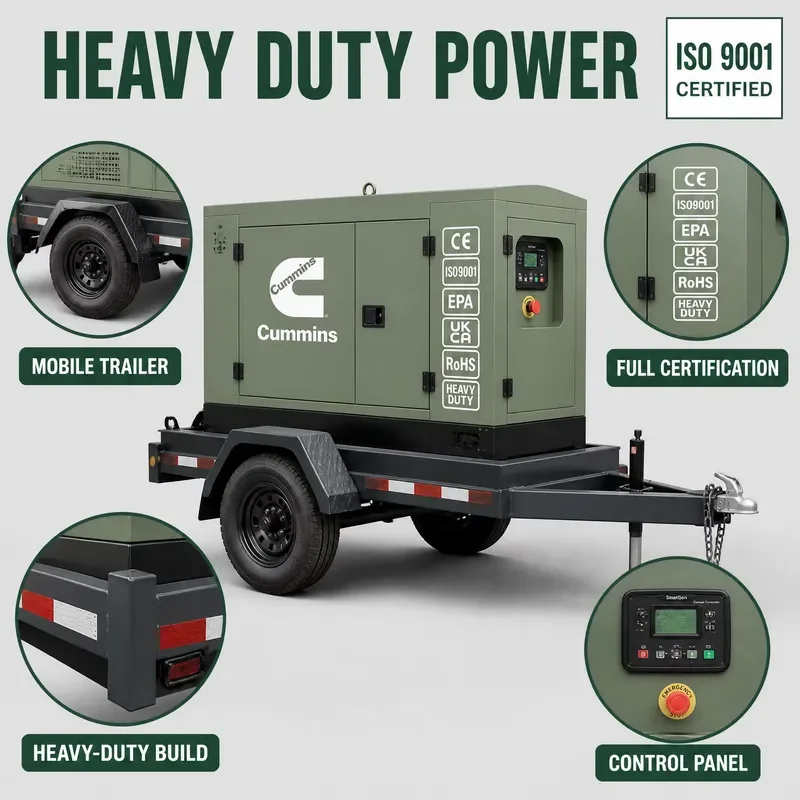 100kva 100kw 111kw 120kw 125kva 150kw 150kva Generator Weichai Yuchai Engine Powered Super Silent Motor 400V