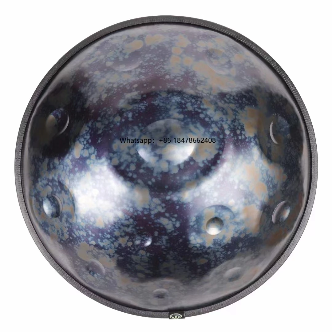 

New DesignHandpan 12 Notes Hand Drum Musical Instrument in D Minor Kurd With Hand Pan Bag and Stand