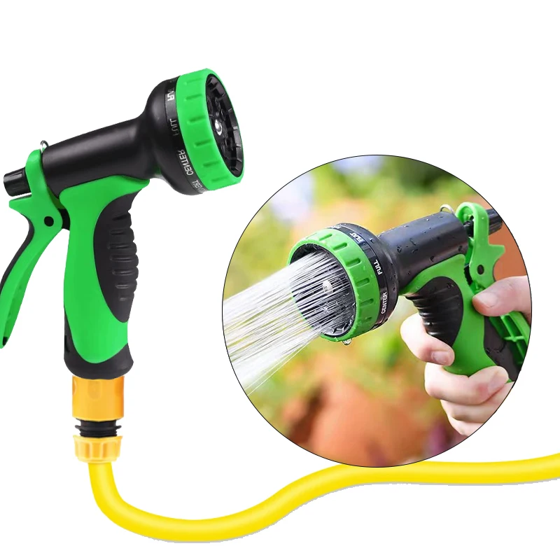 1PC High-Pressure Adjustable Water Gun 10 In 1 Household Multifunctional Irrigation Cleaning Spray Gun, Gardening Nozzle Tool