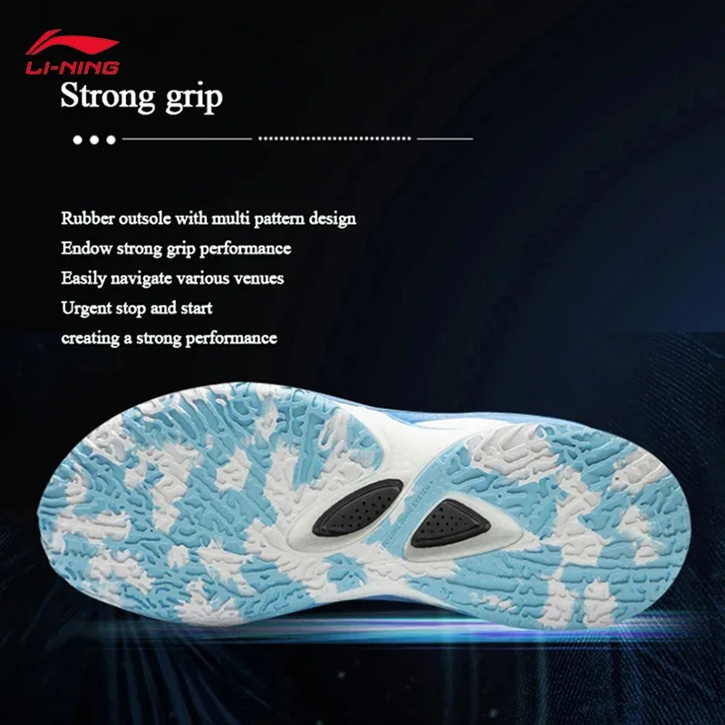 أحذية كرة السلة الاحترافية للرجال من LI-NING POWER XI، أحذية رياضية ببطانة يمكن ارتداؤها، أحذية رياضية للمباراة ABAU055