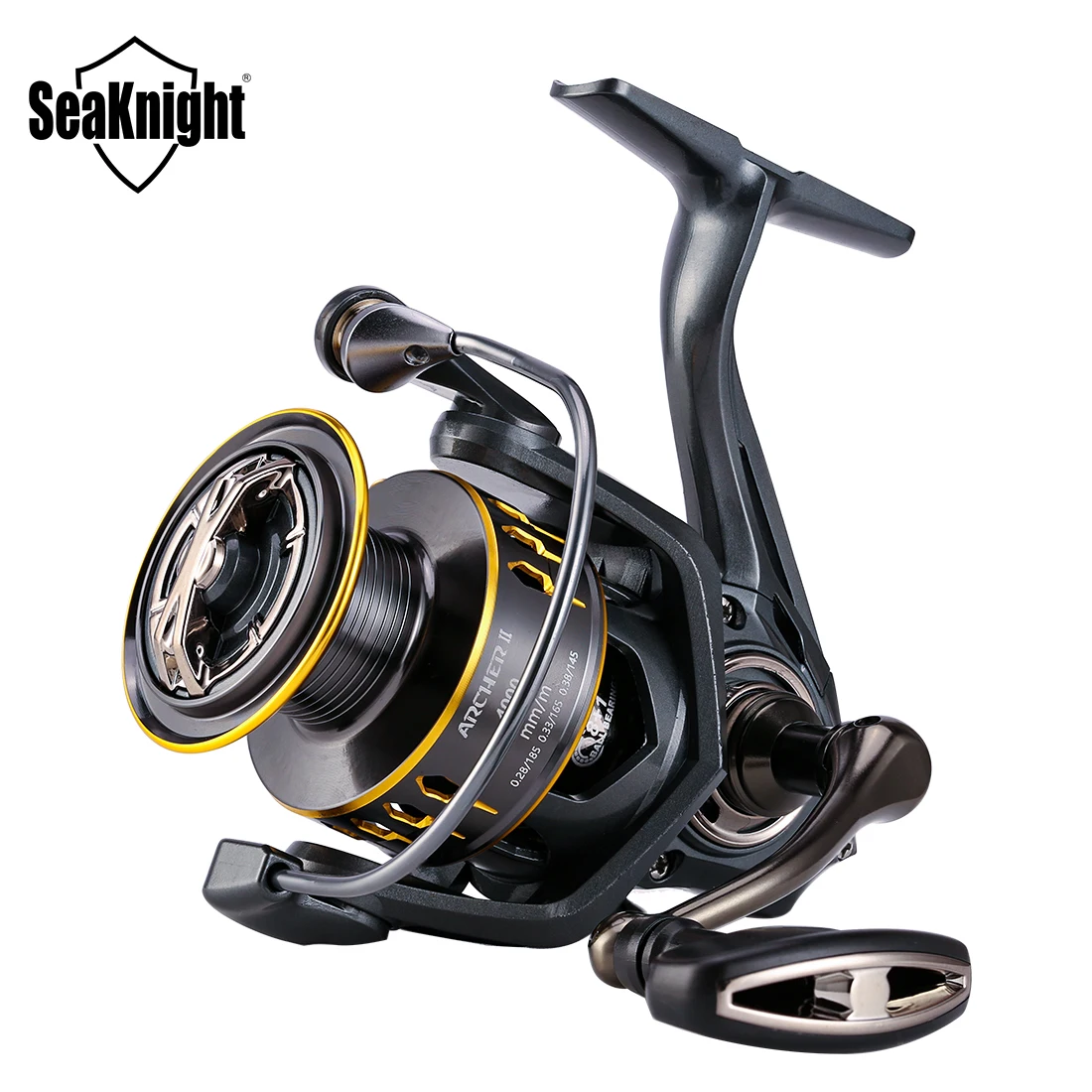 SeaknightSalt water Spinning Reel ARCHER2 Series 5.2:14.9:1 Spinning Reel MAX Drag Power 28lbsAluminum Spool Fish Alarm Sea Reel