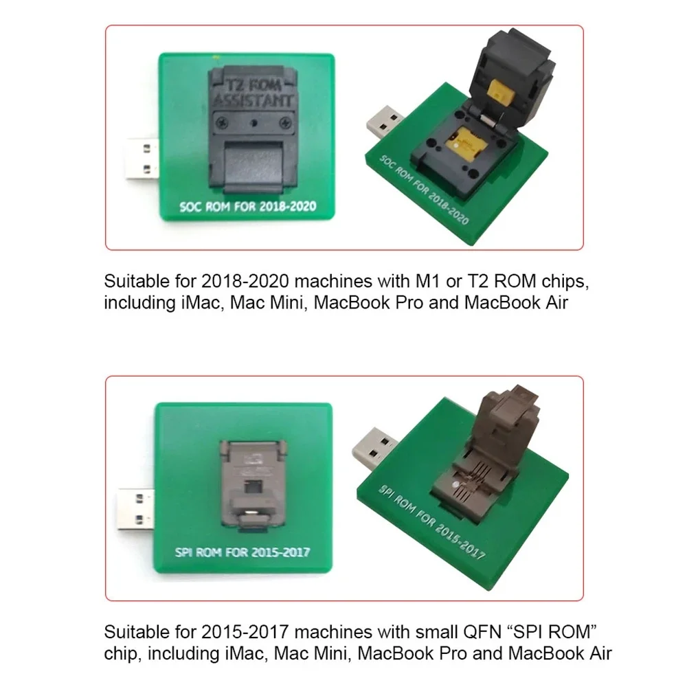 Ufix U-BOS2 Remove EFI Lock Firmware Lock PIN Code Lock Tool Data T2 / M1 Chip ROM Write Programmer for MacBook 2008 to 2020