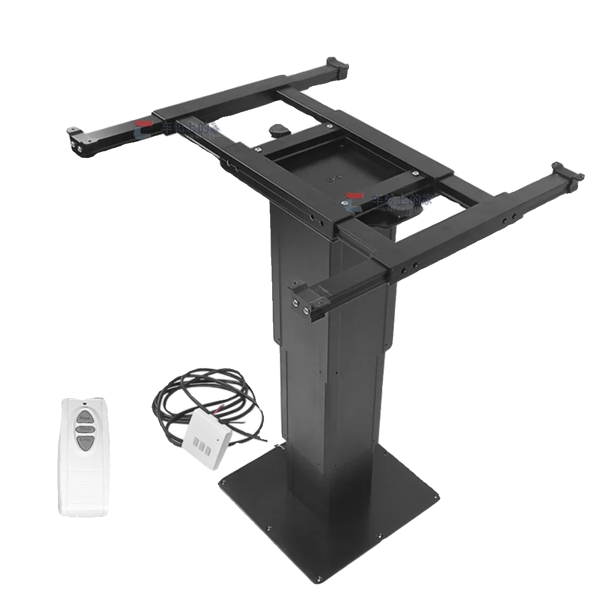 RV lifting table, electric 12V lifting table legs, front, rear, left and right adjustable table racks, with remote control lower