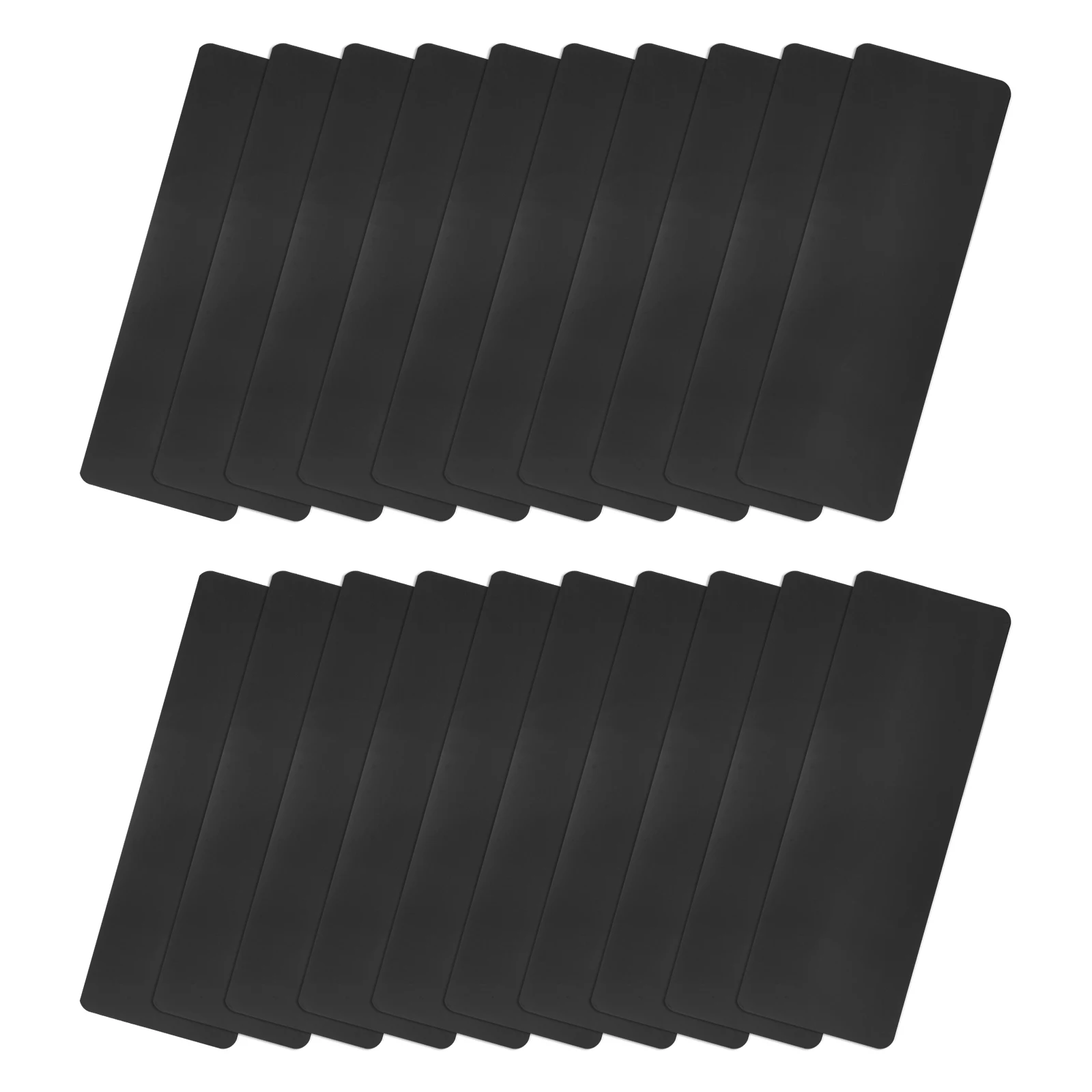 

20/30pcs Blank Metal Card Painted Aluminum Plate 45x15mm 50x22mm 80x30mm 85x50mm for DIY Laser Engraving Nameplate 0.3mm Thick