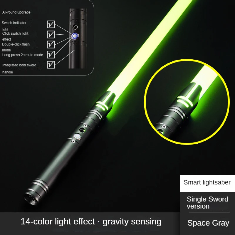 Lightsaber Metal RGB Sword Light Saber Toys 7 Color Change Kids Soundfonts Force FX FOC Blaster Toys Jedi Sword Gift