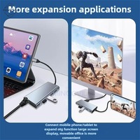 11-in-1 Docking Stations Type C HUB  to HDMI Adapter 4K USB 3.0 Splitter Laptop Adapter With PD SD TF RJ45 For Mac For Xiaomi