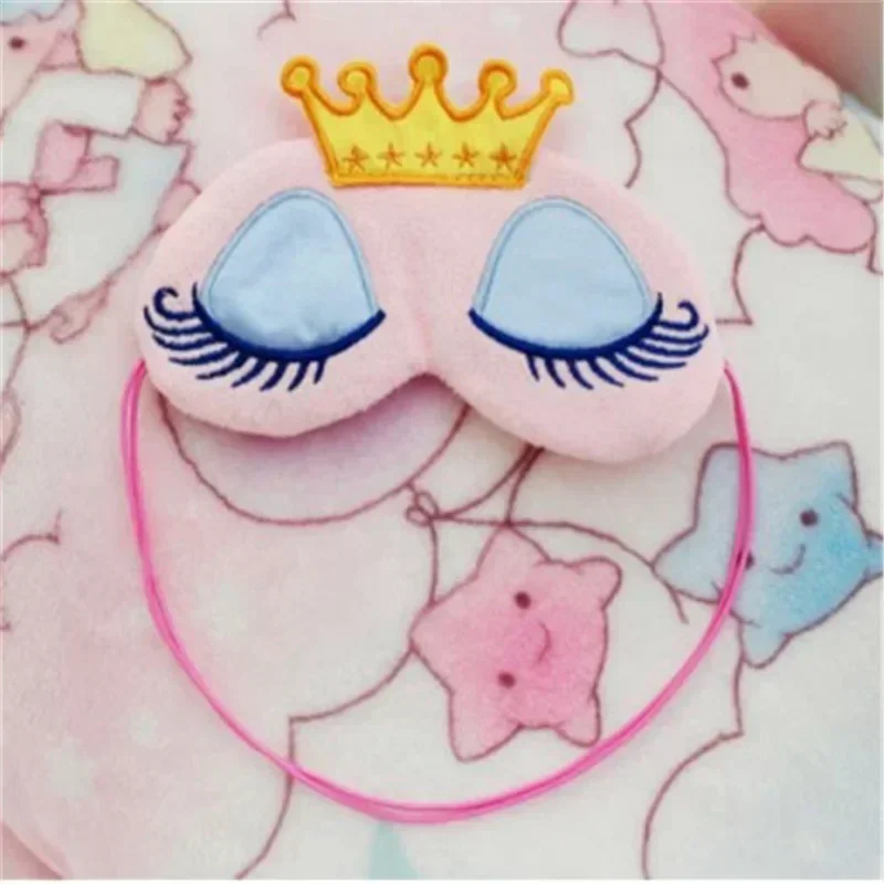 1pc Sleeping Mask Eyepatch Eye Cover Cotton Creative Lovely Cartoon for Travel Relax Sleeping Aid Eyes Patch Shading Eye Mask