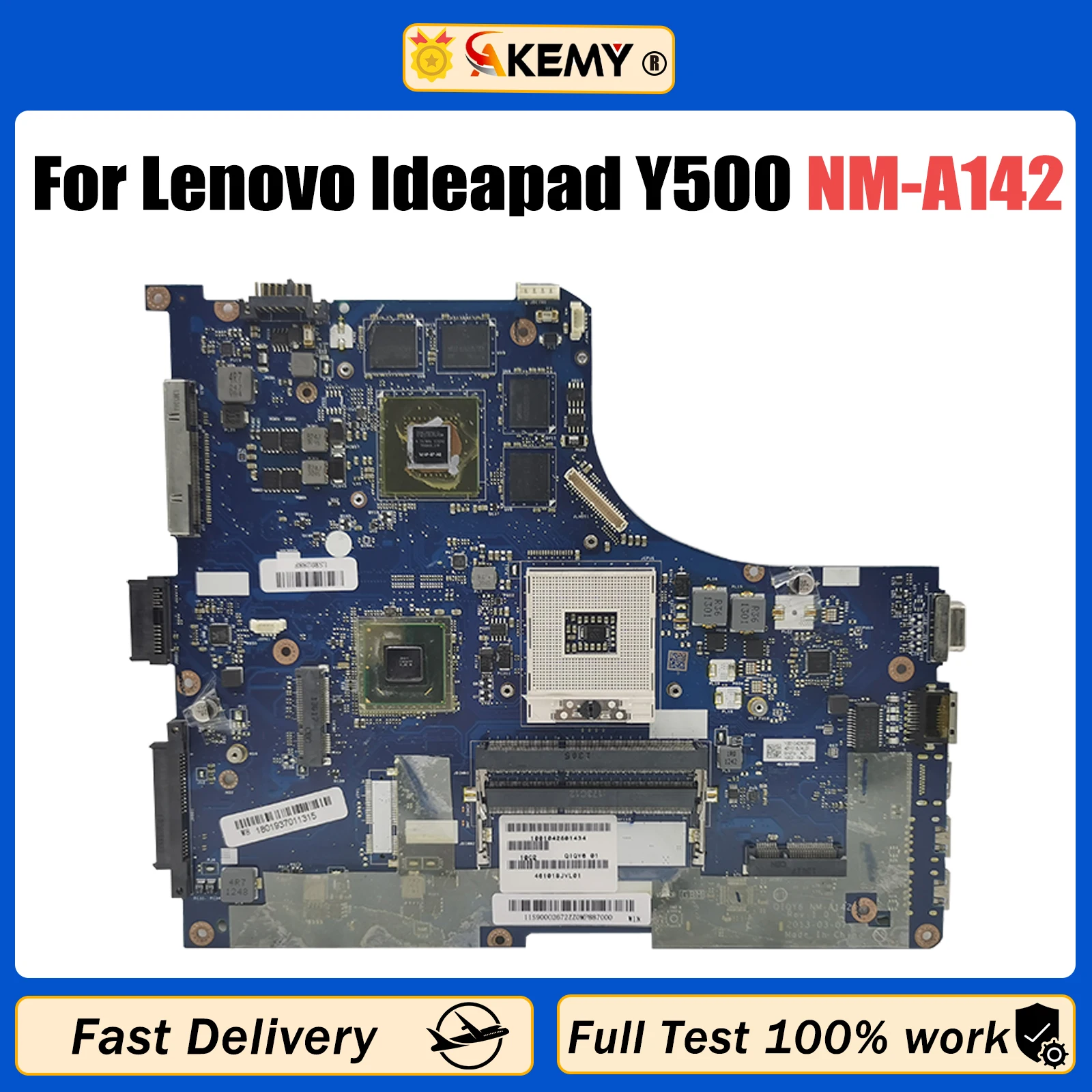 

Материнская плата AKEMY QIQY6 NM-A142 11S90002673 для ноутбука Lenovo Ideapad Y500 15,6 GT750M HD4000 DDR3, протестирована полностью