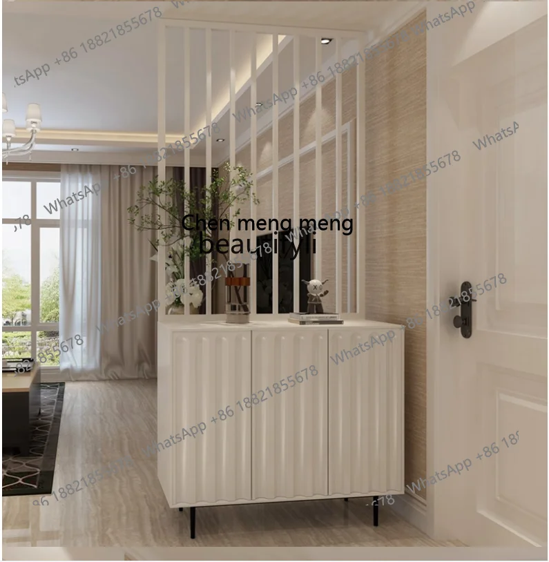 D178 Partition entrance cabinet Double-sided paint cabinet Decorative pillar screen Matte suspended cabinet