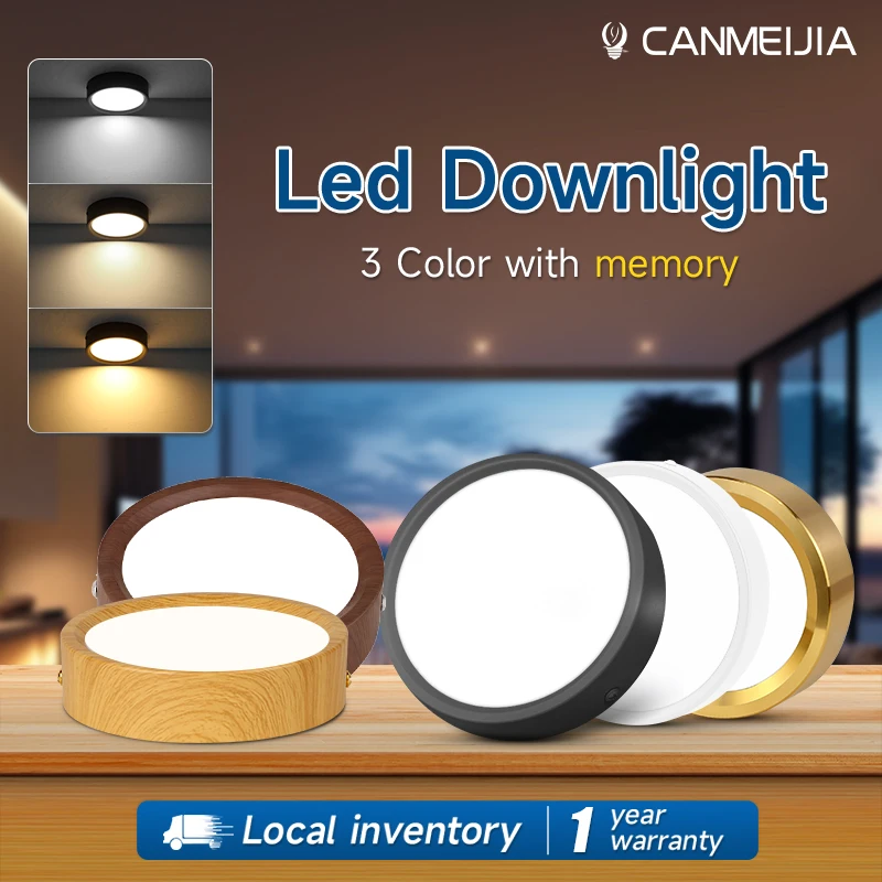 Fashion Spotlight Led Ceiling Light Downlight Surface Mounted 3 Color Light With Memory Led Light for Living Room Indoor Lightin