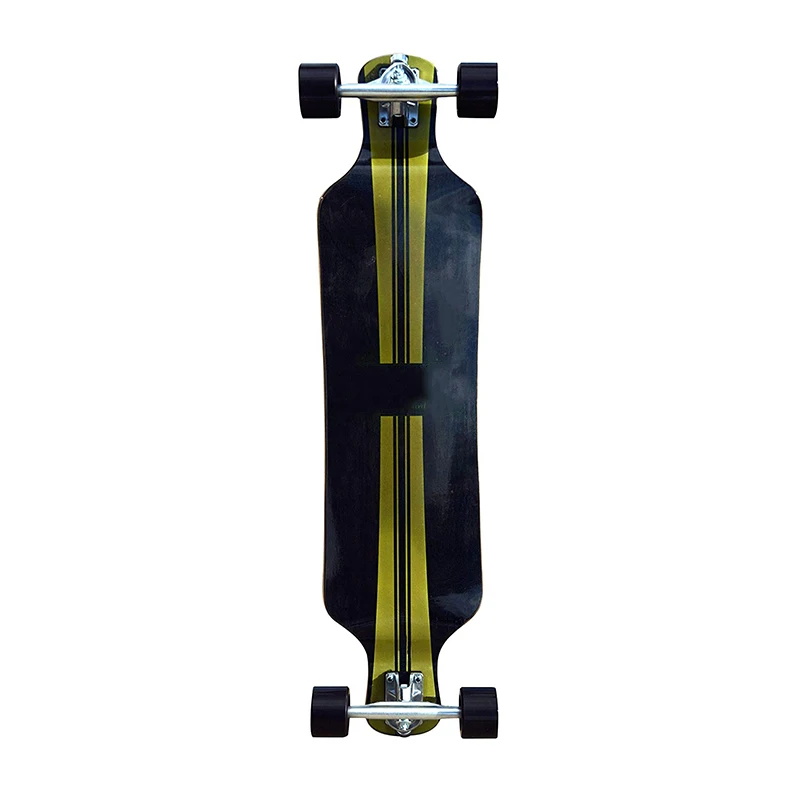 2024 Longboard Outdoor 9 Ply Maple Deck Downhill Drop Down Skateboard with Four Wheel