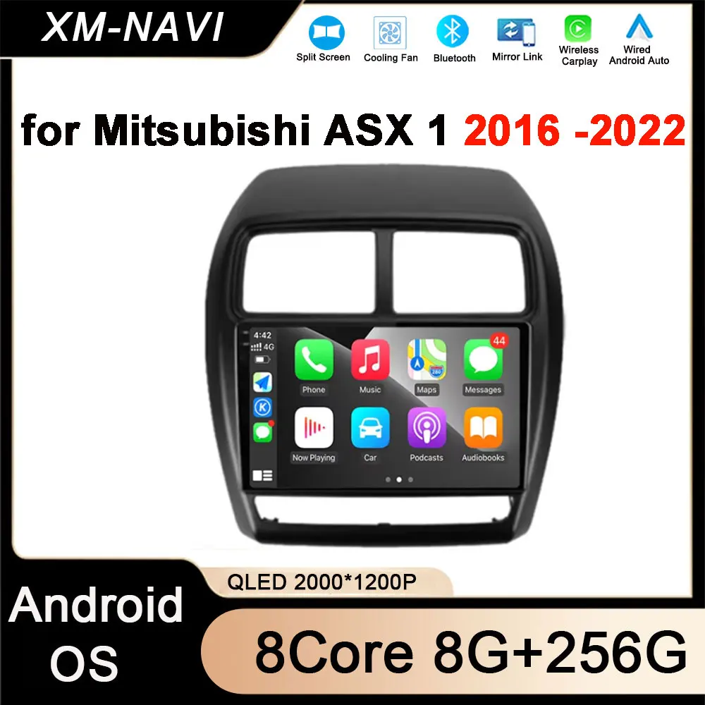 

Android Auto Car Radio for Mitsubishi ASX 1 2016 2017 2018 2019 2020-2022 Multimedia Video Player GPS Navigatio Carplay BT 4G