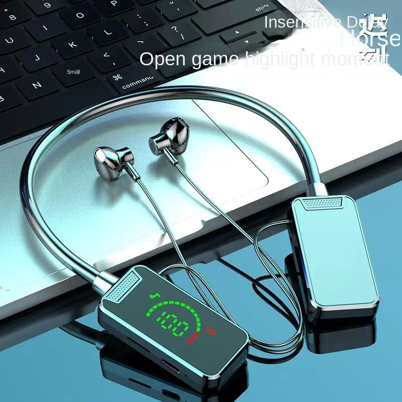 

Wireless Bluetooth Headphones Outdoor Sport Headset With LED Display Button Control Earbuds Neckband Earphones Long standby time