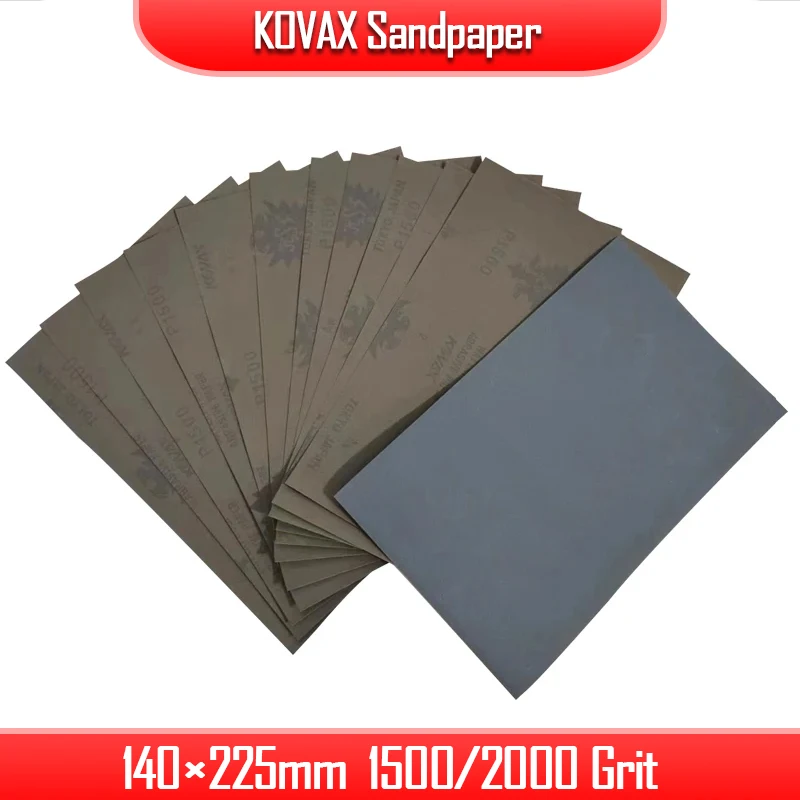 

KOVAX Sandpaper Polishing Dry and Wet Car Finish Polishing Cosmetic Scratch Repair 1500/2000 Grit Fine Grinding Abrasive