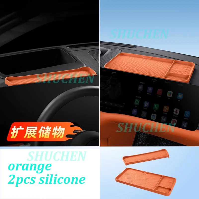 Car Behind Screen Silicone Storage Box for AITO M8 M9 2025 Center Console Eyeglass Case Storage Box Interior Accessories