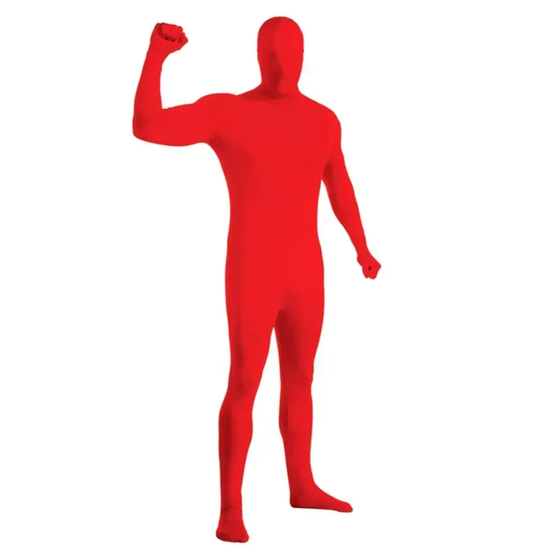 EE01 Costume intero Zentai per adulti per bambini per Halloween uomo seconda pelle abiti attillati spandex body costumi cosplay staIo0!