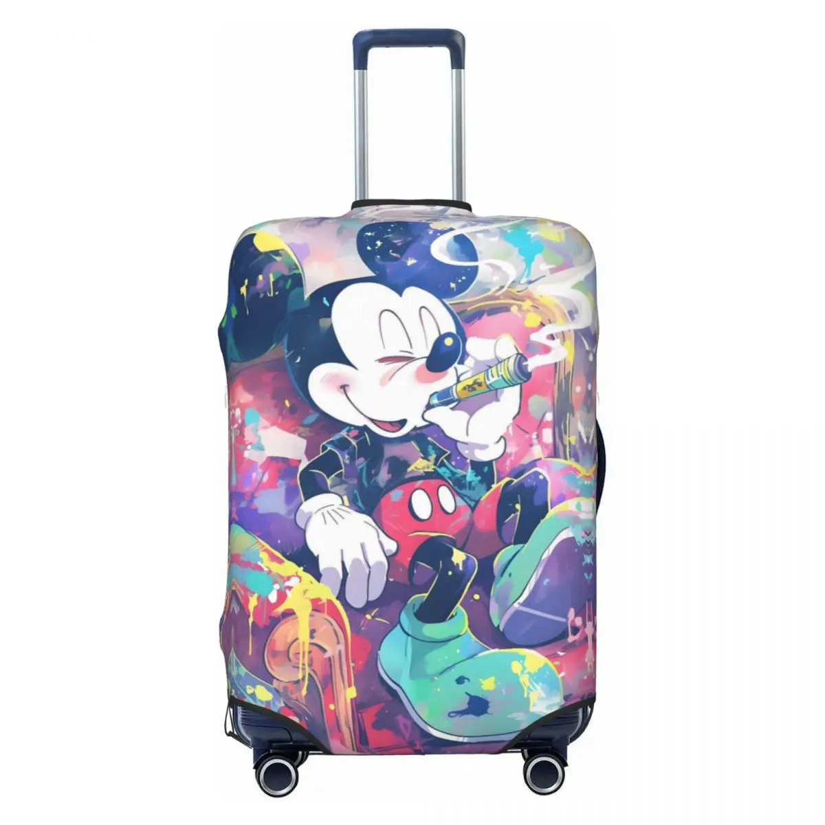

Custom Mickey Mouse Travel Luggage Cover Washable Fashion Cartoon Cute Print Animation Suitcase Cover Protector Fit 18-32 Inch