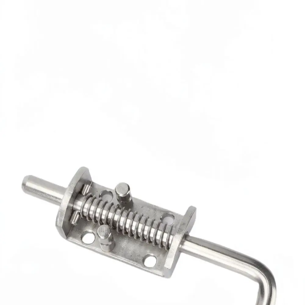 Welding Spring Loaded Latch Hinge Heavy Duty Stainless Steel Bolt Gate Door Pivot Lock Hardware For Furniture Mounting