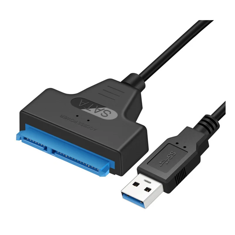 ABSQ-USB Sata Cable Sata 3 to USB 3.0 Adapter USB Sata Adapter Cable Support 2.5 Inches Ssd Hdd Hard Drive