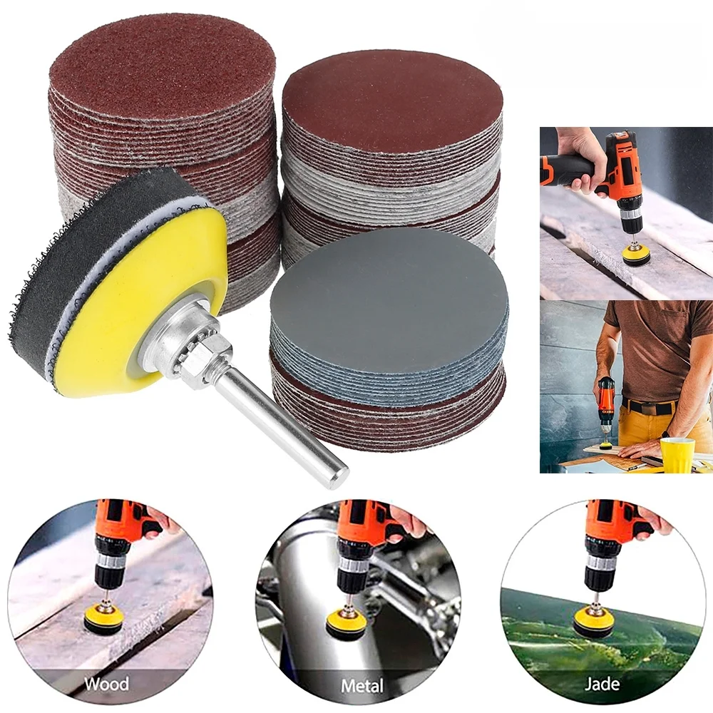 10PCS 180mm Sandpaper Assortment, 40–1500 Grit Sanding Disc Pad Set, 7-Inch, for Drill, Grinder, and Rotary Tools, with Disk