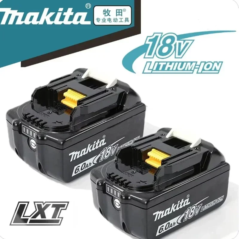 

100% Original Makita Genuine 6.0Ah For Makita 18V Battery BL1830B BL1850B BL1850 BL1840 BL1860BL1815 Replacement Lithium Battery