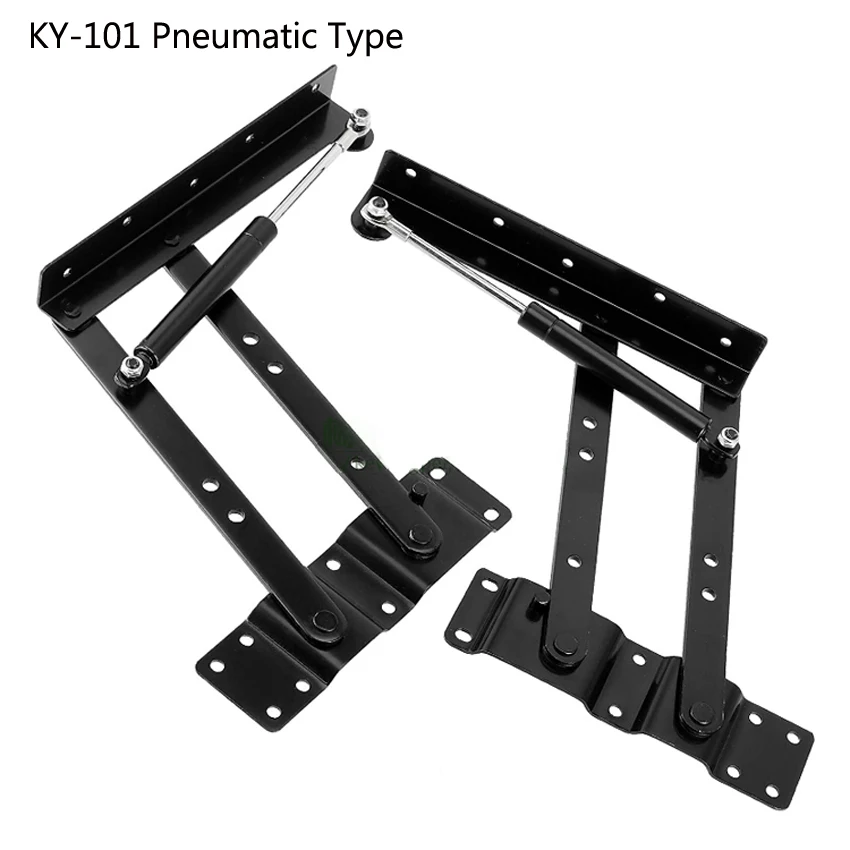 Imagem -03 - Armazenamento Mesa de Café Dobrável Levantamento Acessórios de Ferragem Faça Você Mesmo Desktop Suporte de Elevação Pneumático Hidráulico Primavera Altura Ajustador