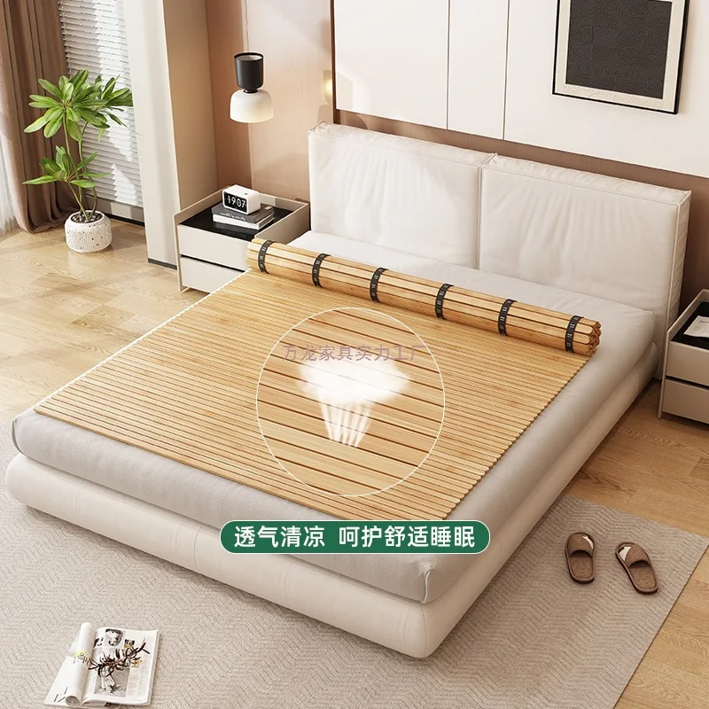 Ultra-thin folding bamboo bed board gasket row skeleton encrypted mattress plus hard waist protection solid wood bed board mat s