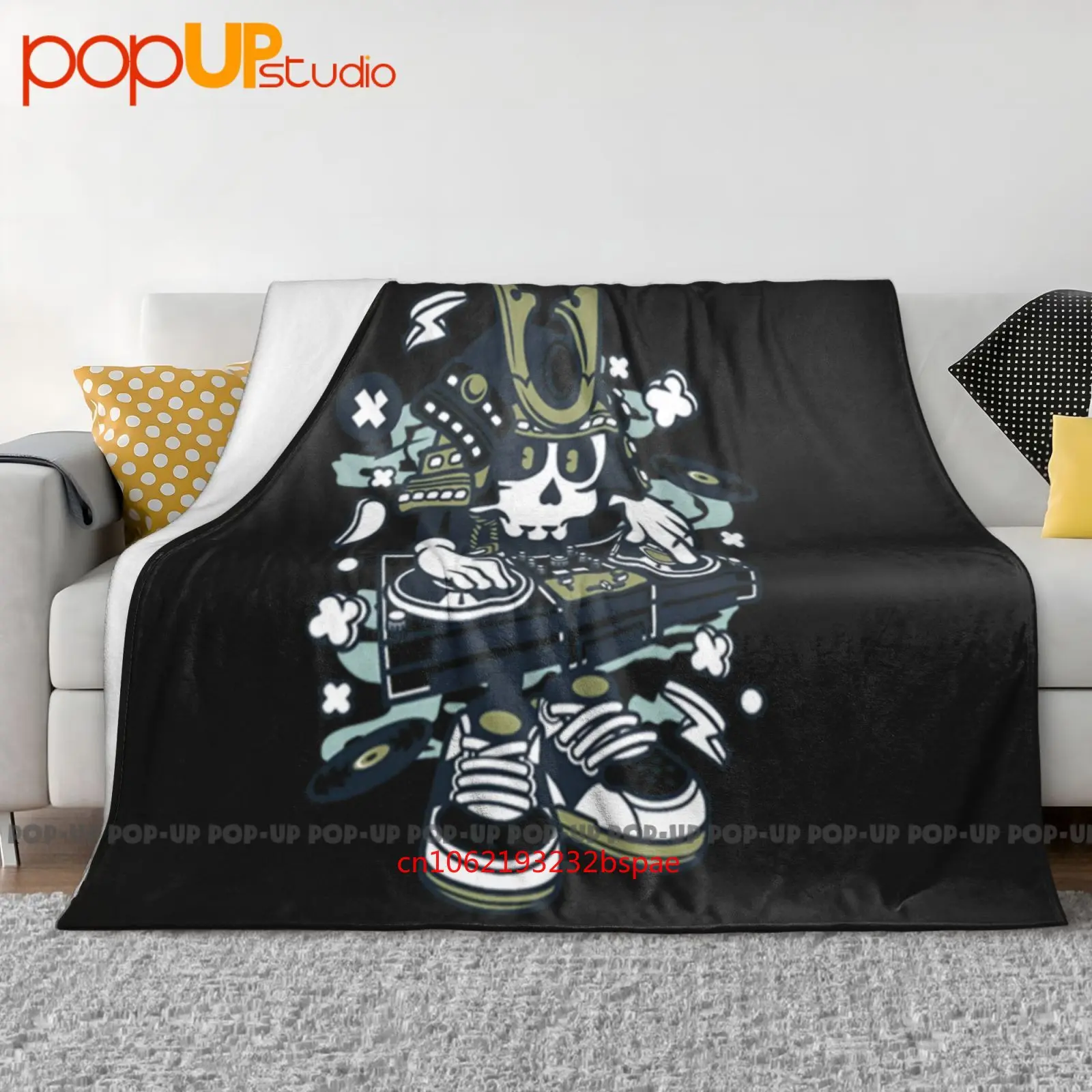 C216B Samurai Dj Music Disco Club Ultra-Soft Blanket Quilt Winter Sofa Cover Bed Covers