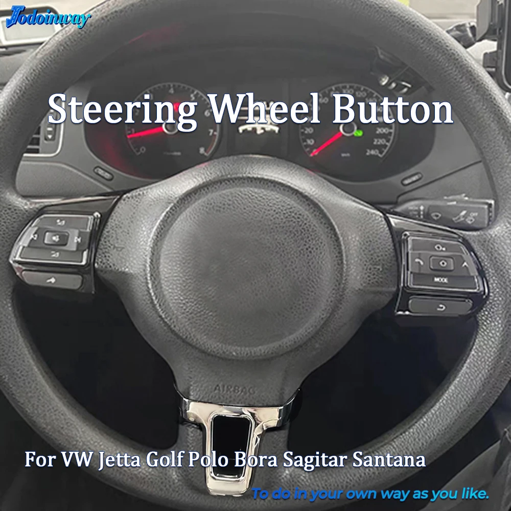 

Car steering wheel control button audio volume phone switch for VW Golf MK6 Bora 2009 Caddy Jetta MK5 Polo Passat B7 Accessories
