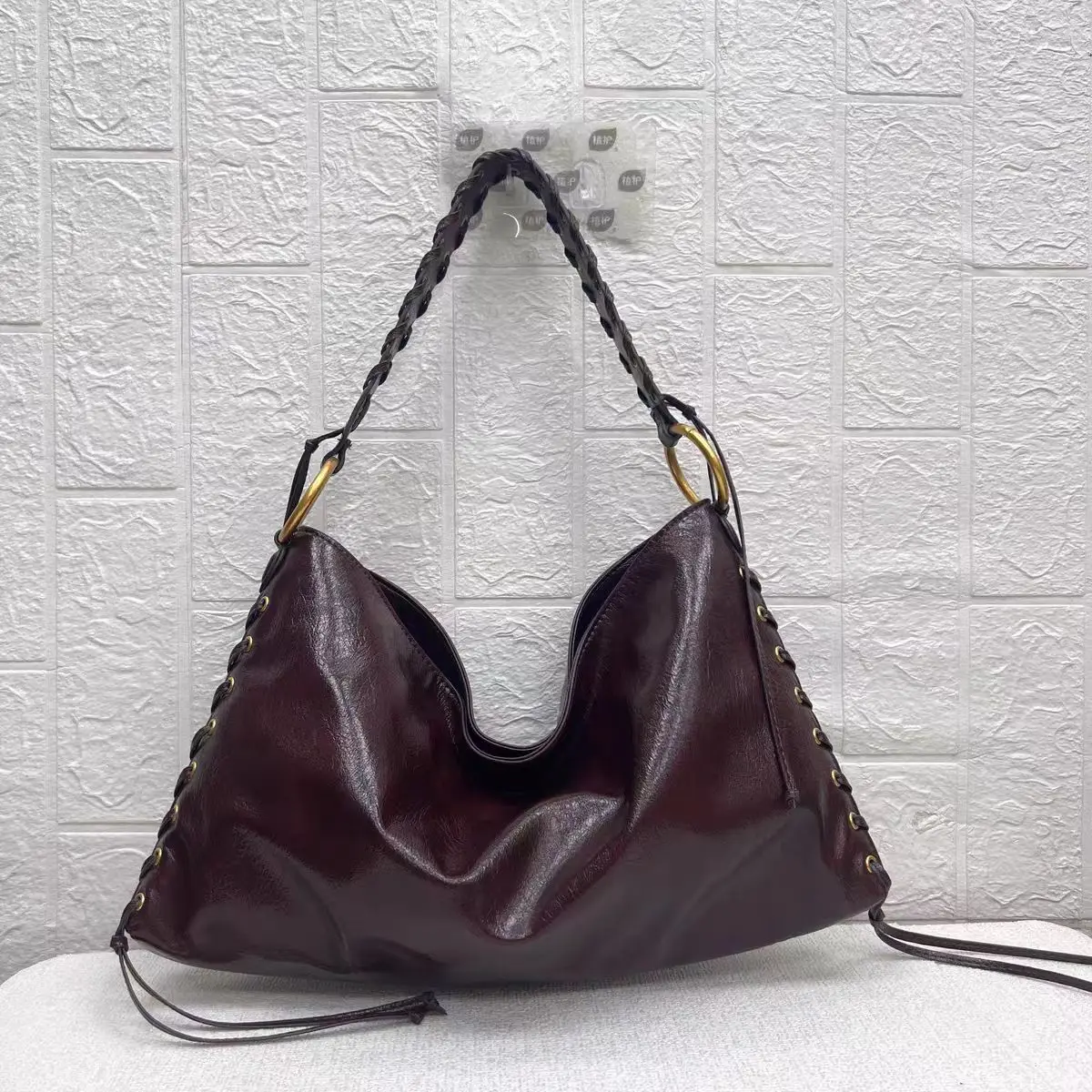 2025 Metallic Hole Eye Shoulder Bag Women High Quality PU Leather Tote Bags For Women Luxury Designer Handbag Makeup Bag
