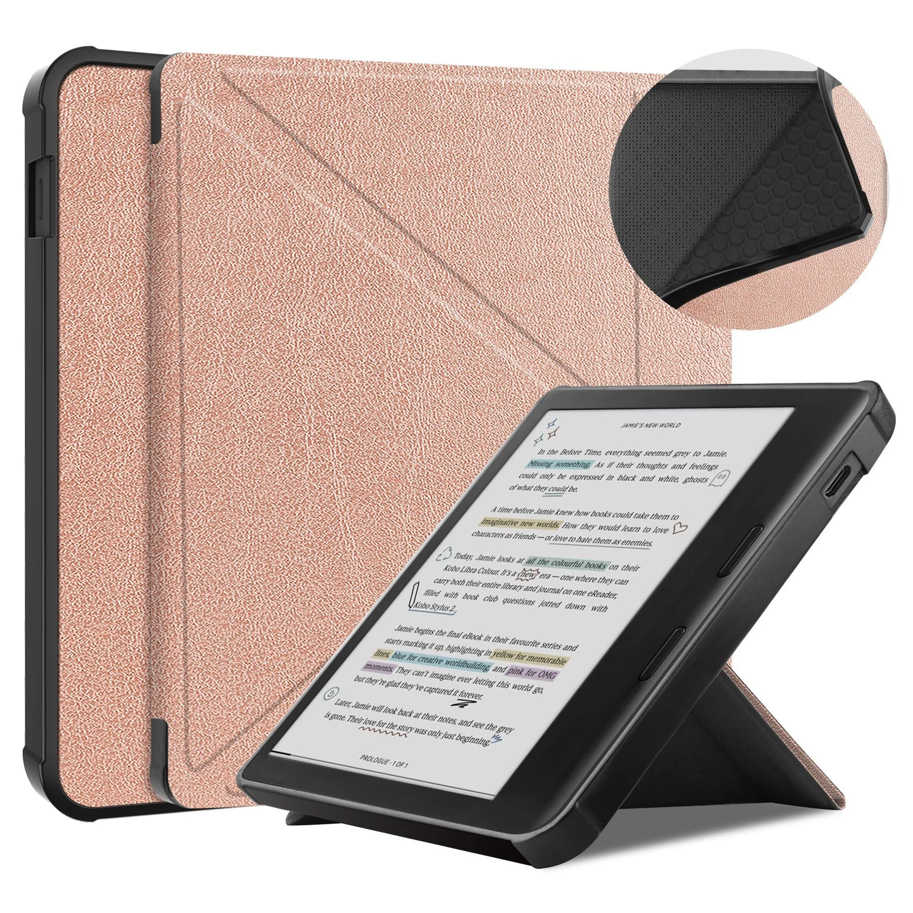 for kobo libra color 2024 7 inch ebook protective sleeve N428 TPU protective sleeve