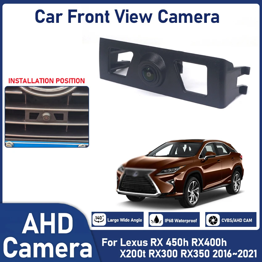 Car Front View Camera For Lexus RX 450h RX400h X200t RX300 RX350 2016 2017 2018 2019 2020 2021 Waterproof Night Vision 1080P