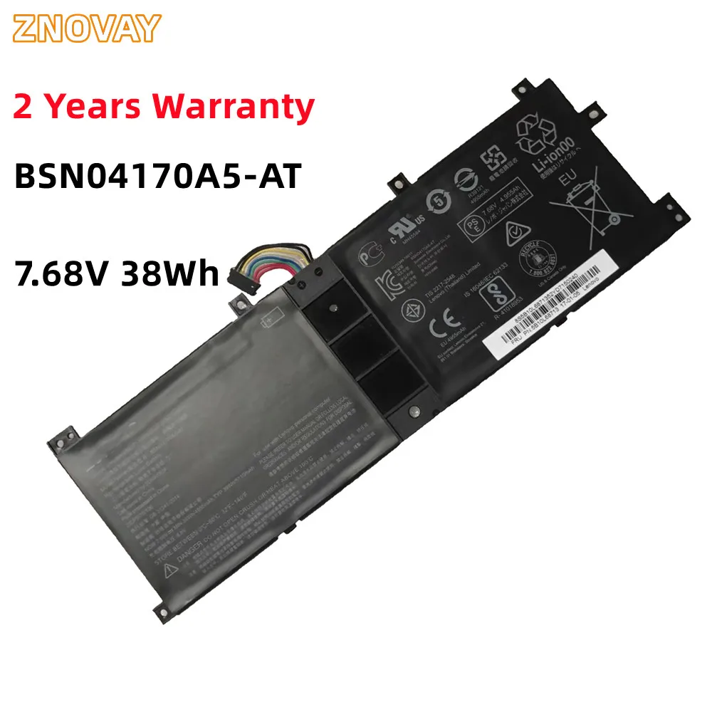 

ZNOVAY BSNO4170A5-AT 7.68V 39WH Laptop Battery For Lenovo Miix 510-12ISK 520-12IKB BSNO4170A5-LH 525-12IKB LH5B10L67278