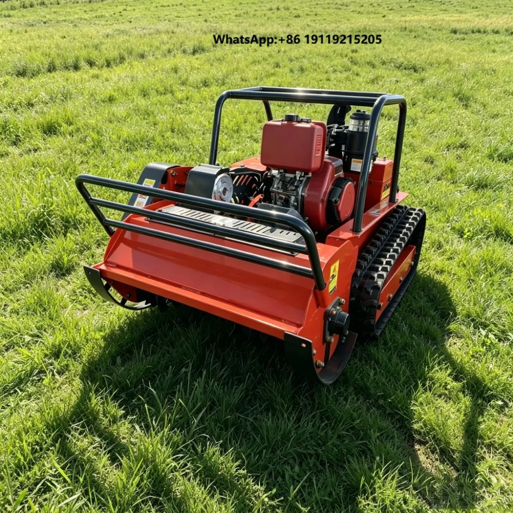 Factory Direct Sales of Tracked Garden Lawn Mowers, Remote-controlled Lawn Mowers, All-terrain Slope Lawn Mowers