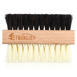 Two-sided sneakers Shoe cleaning brush set Shoe cleaning brush kit horse hair and plastic brush