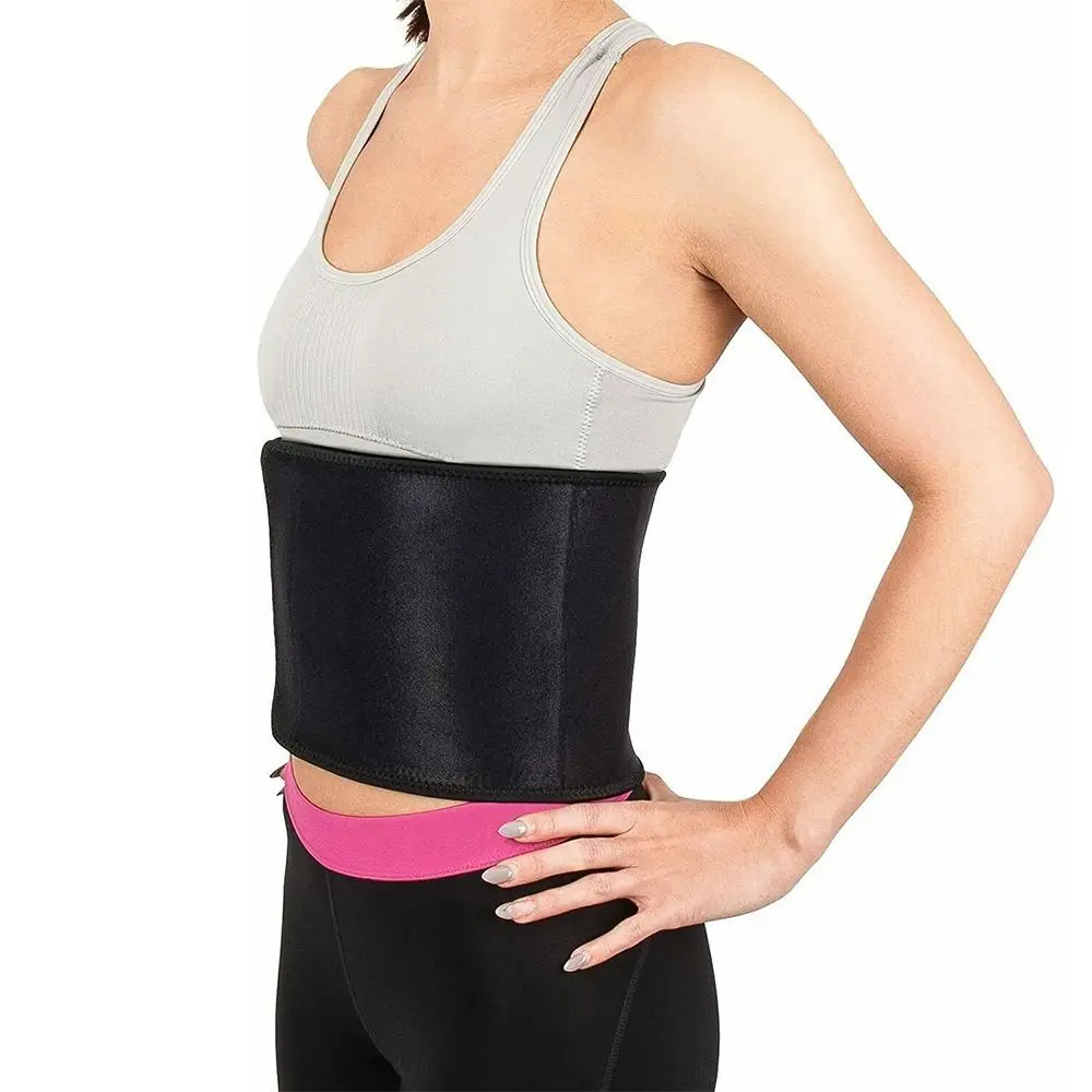 Polyester Taillengürtel mit Neopren-Unterstützung für den unteren Rücken, Schmerzlinderung, Lendenwirbelkontrolle, Sportlicher Nahtloser Körpergurt – Detail 8