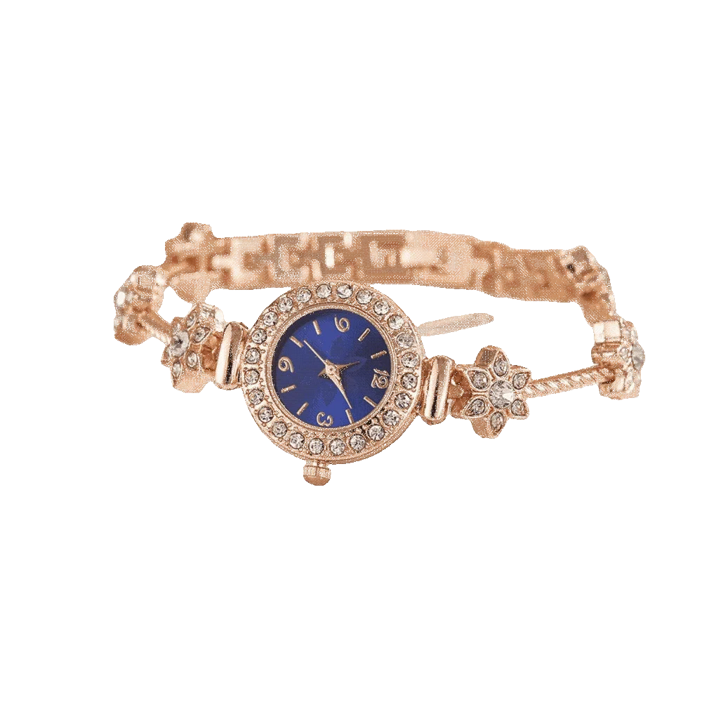 

Slim Strap Rhinestone Quartz Watch Leaf Design Round Dial Women Quartz Watch Small Dial Pull Adjustable Rhinestone Watch
