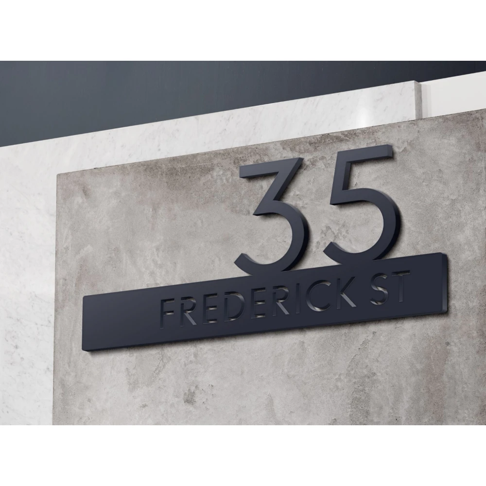 تخصيص علامة منزل شخصية رقم المنزل عنوان الاكريليك علامة في الهواء الطلق